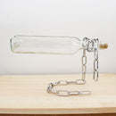 Suspended wine bottle decoration