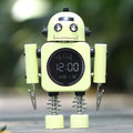Metal Robot Luminous Alarm Clock