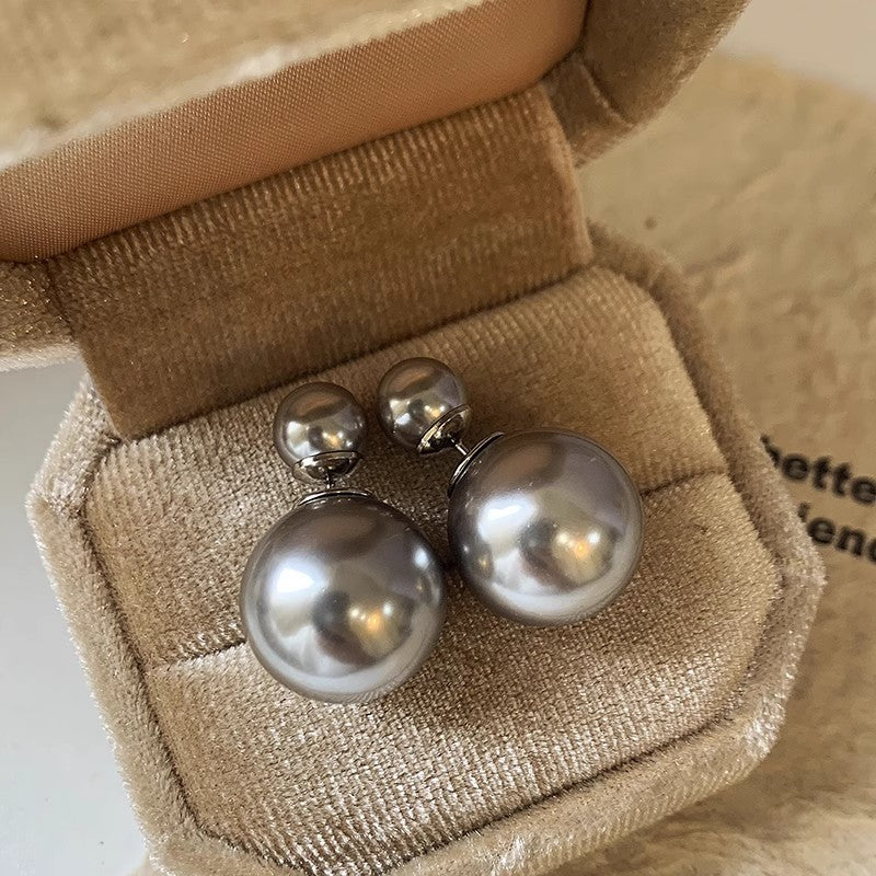S925 Silver Pearl Earrings Elegant Light Luxury Fashion Jewelry