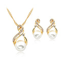 Pearl Necklace And Earrings Set Popular Dinner Bridal Accessories