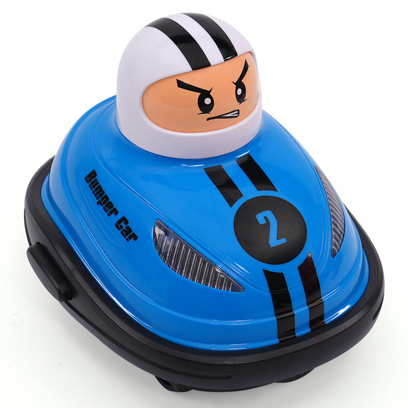 Children's cartoon mini remote control bumper car two player battle drifting catapult kart boy toy