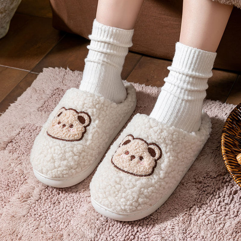 Plush slippers
