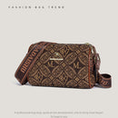 The pillow bag can be worn diagonally over one shoulder for a casual look