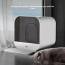Fully enclosed cat litter box