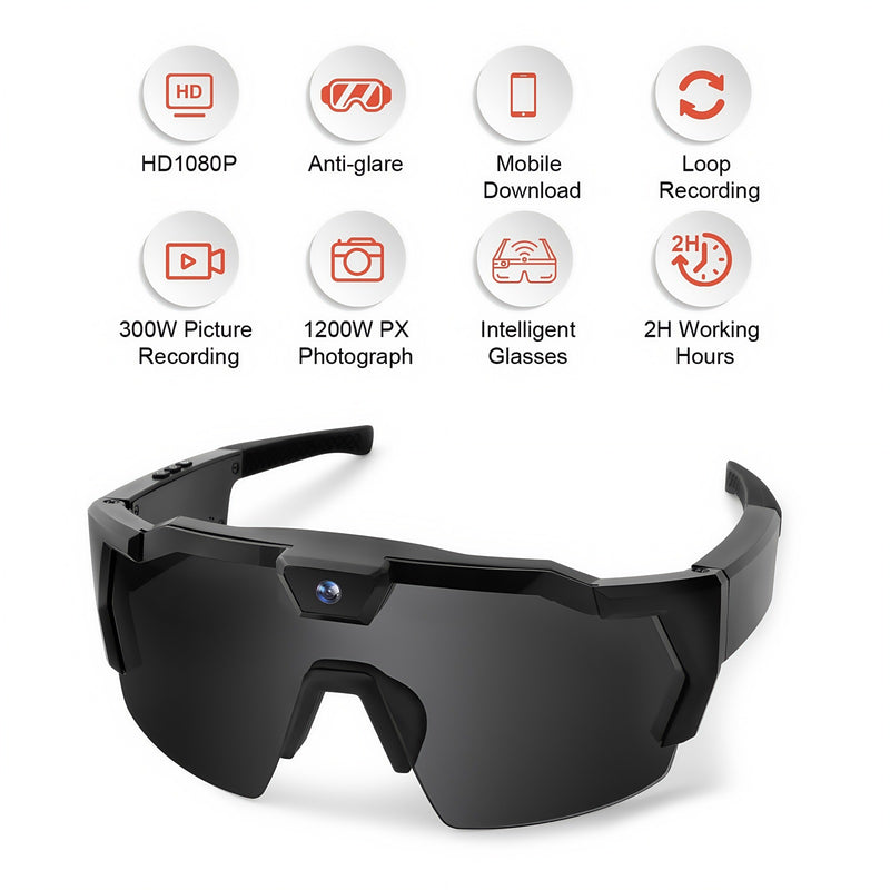 HD Recording Camera Sunglasses for Sports