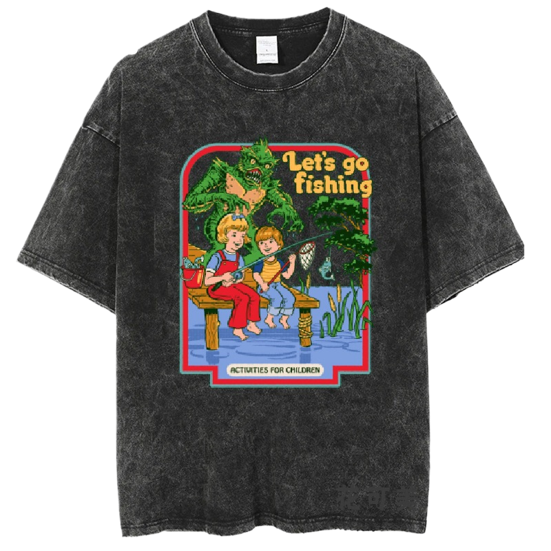 Washed and distressed T-shirt