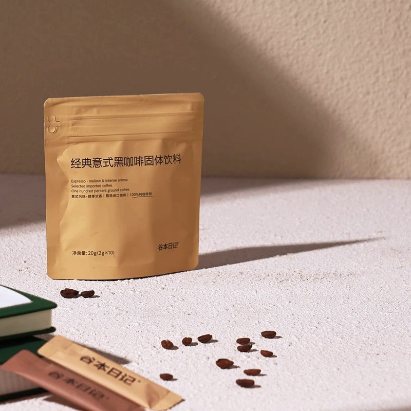 Tanimoto Diary Pure Black Coffee Powder Instant Sucrose-Free Low-Fat