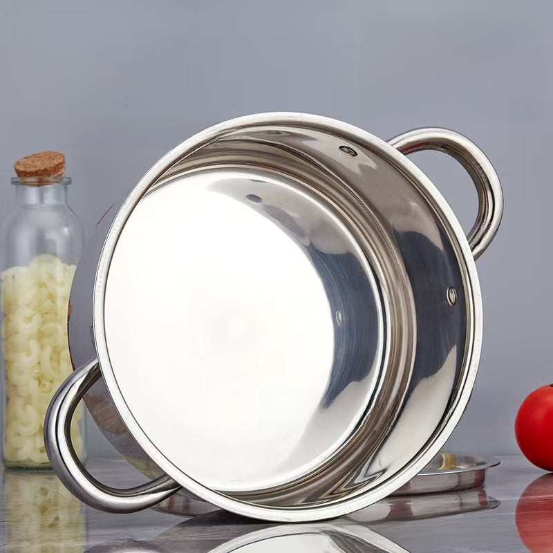 Stainless Steel Cookware Set 15-Piece Kitchen Pots and Pans