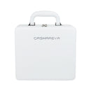 Large capacity makeup bag with mirror and lamp