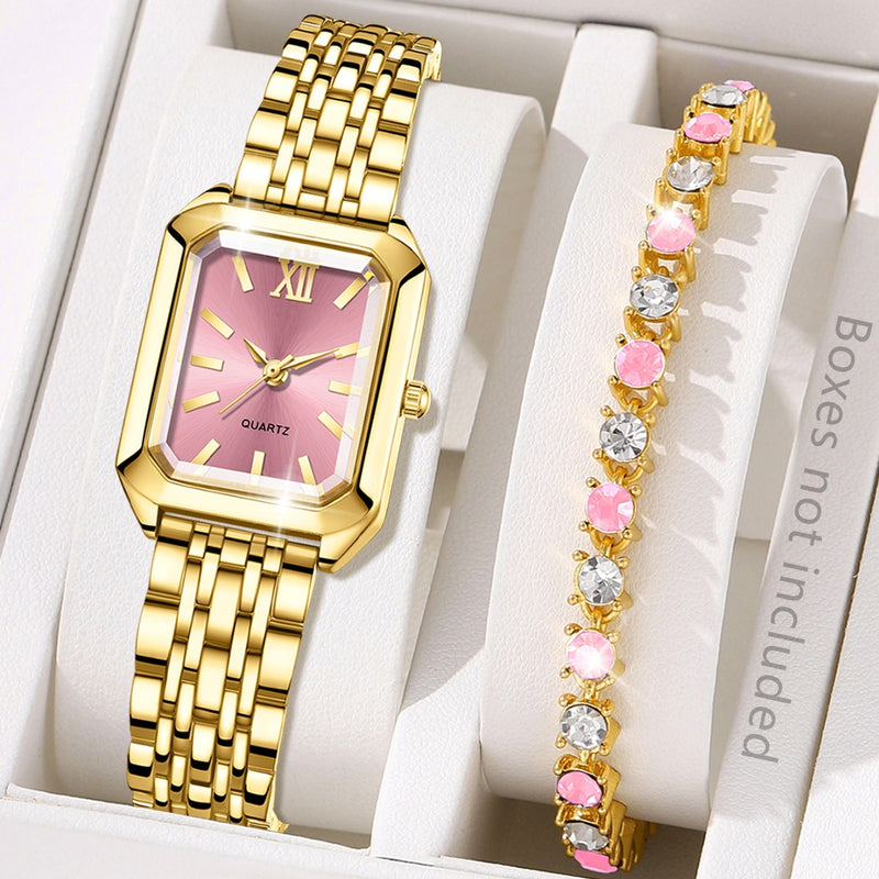Fashion Square Quartz Watch for Women