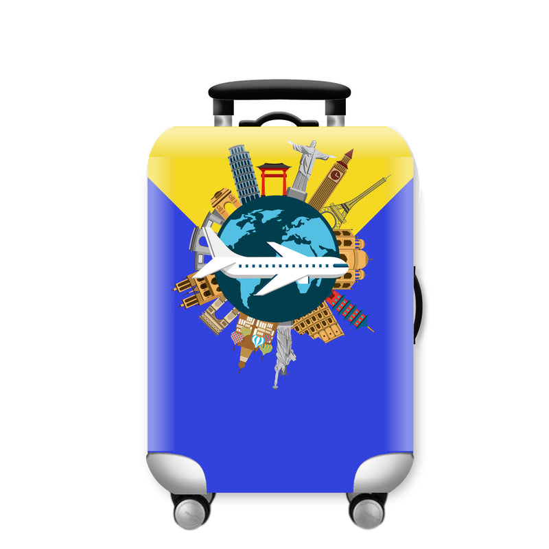 Luggage Protective Cover Elastic Thickening And Wear-resistant Printed Dust Cover 18-32 Inch