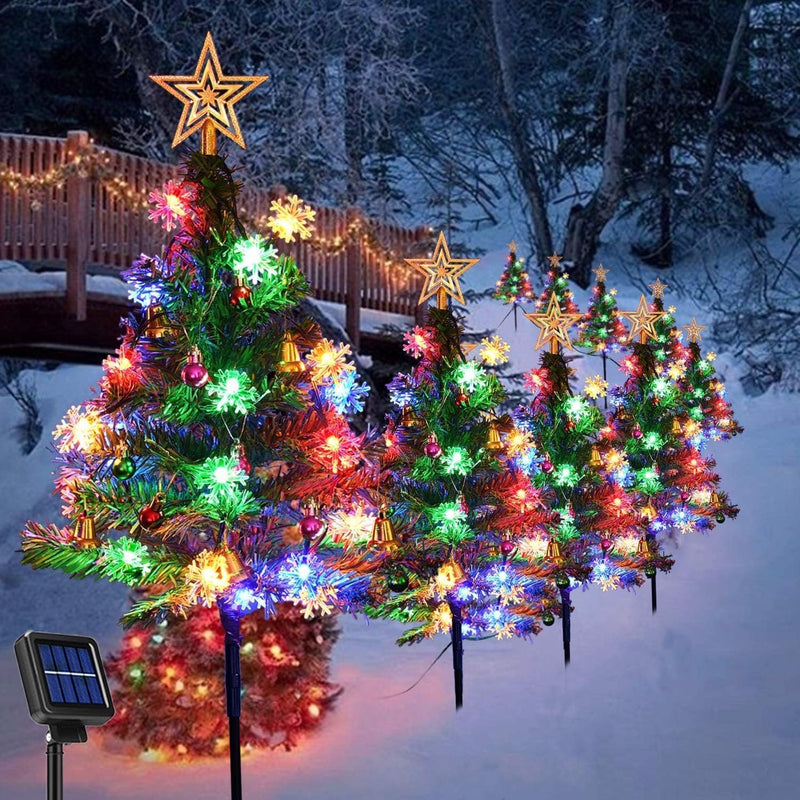 Solar LED Christmas Tree Light for Outdoor Decoration