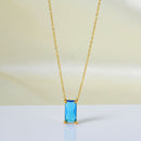 Stainless Steel Zircon Necklace