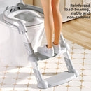 Foldable stepped auxiliary stool toilet
