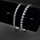925 Silver Moissanite Tennis Chain Bracelet Necklace