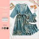 Satin Nightgown Light Printed