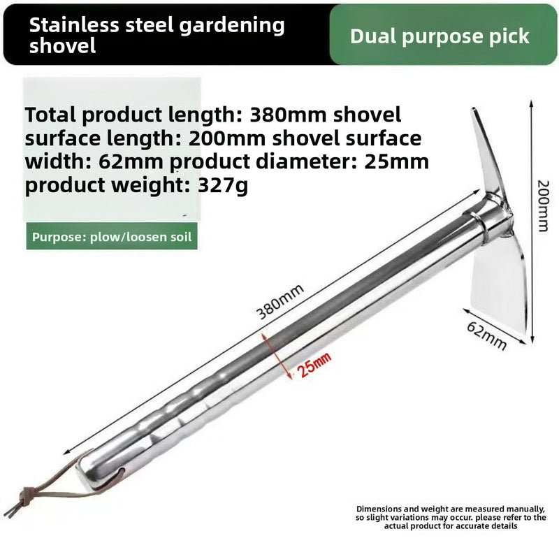 Stainless steel hoe