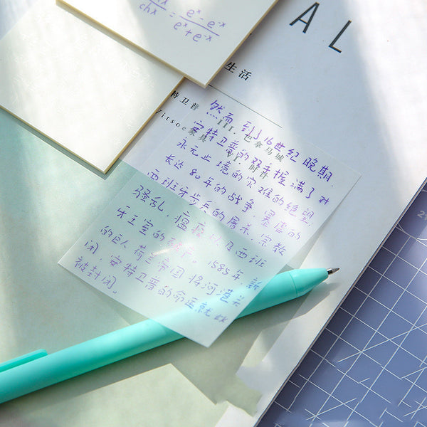 ملاحظات لاصقة شفافة من مادة البولي إيثيلين تيرفثالات مقاومة للماء