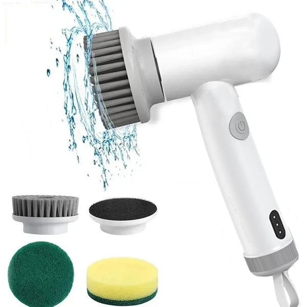 New Wireless Electric Cleaning Brush Housework Kitchen Dishwashing Brush Bathtub Tile Professional Cleaning Brush - TrendTrove