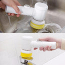 5-in-1 Electric Cleaning Brush Bathroom Wash Brush Kitchen Cleaning Tool USB Bathtub Brush - TrendTrove