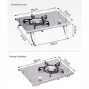 Camping Gas Stove Foldable IGT Gas Stove 4000W Stainless Steel Camping Table Stove Portable Outdoor Picnic Desktop Furnace - TrendTrove
