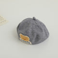 Children Spring and Autumn Beret Baby Cute Bear Hat Korean Version Male and Female Baby Corduroy Painter Hat