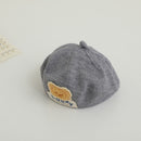 Children Spring and Autumn Beret Baby Cute Bear Hat Korean Version Male and Female Baby Corduroy Painter Hat