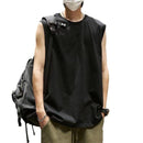 Men's Quick-Dry Sleeveless T-Shirt Loose Fit Workout Top