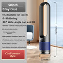 Vertical silent bladeless electric fan