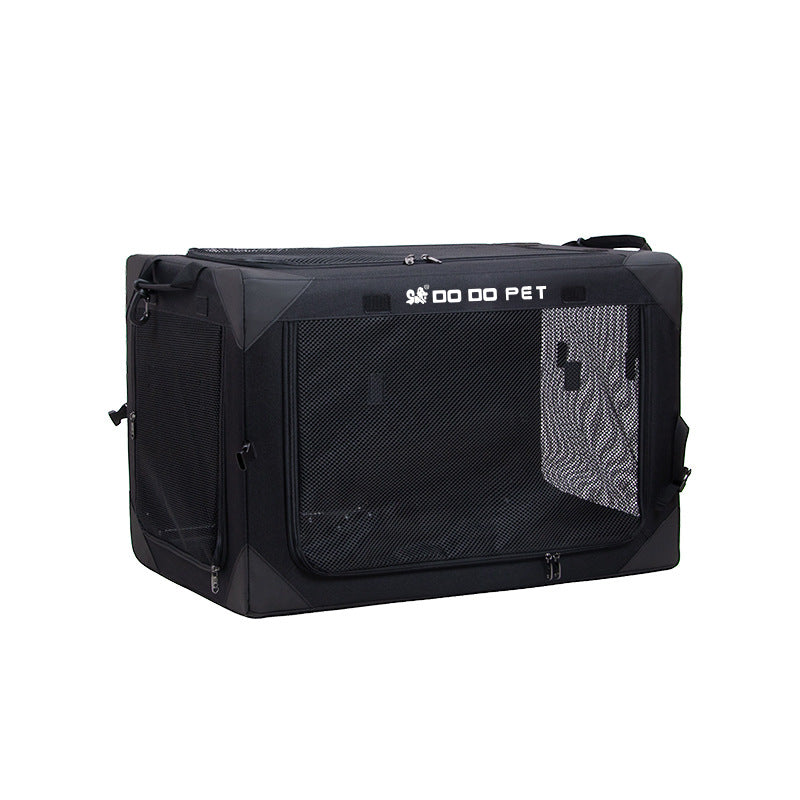 Portable and foldable car dog cage