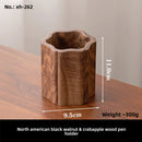 Solid Wood Retro Pen Holder