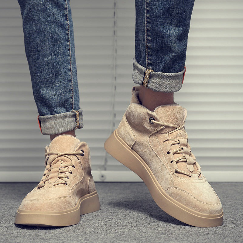 high-top canvas shoes for men