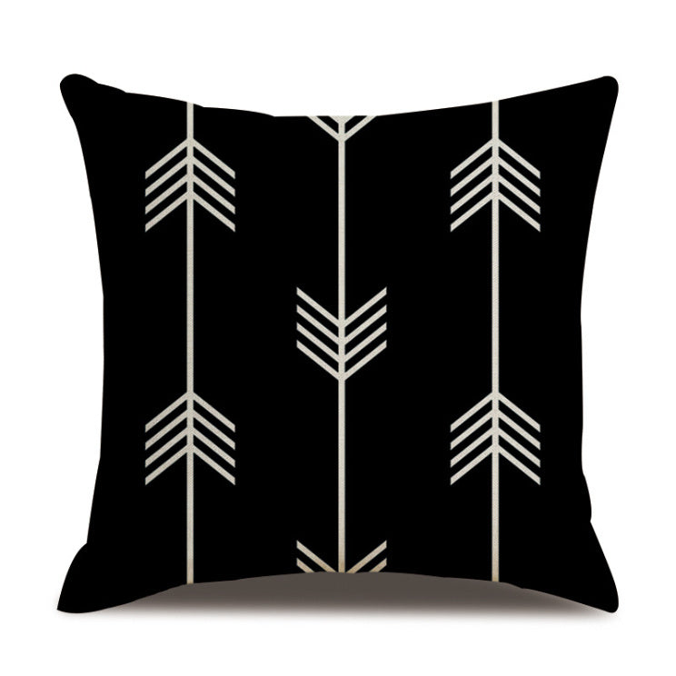 Linen Pillow Cover Striped Polka Dot Throw Pillowcase