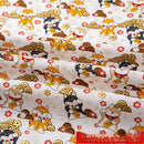 All-cotton Japanese-style gold-embossed fabric