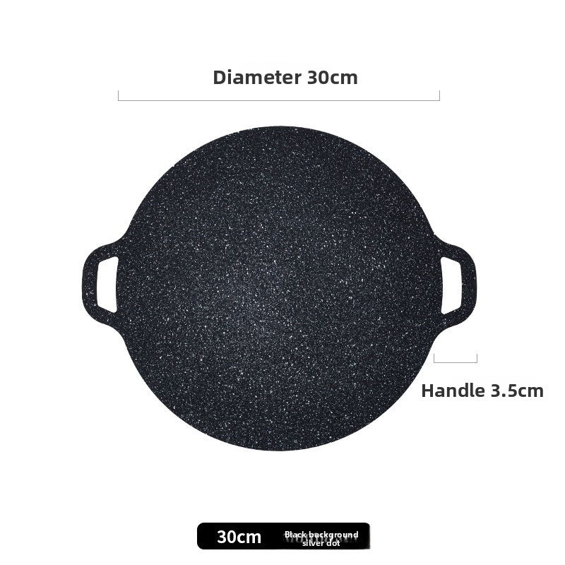 Japanese Medical Stone BBQ Grill Pan Non-Stick Smokeless Cooking