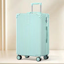 Retro Silent Wheel Travel Luggage Suitcase with Combination Lock