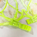 Nude Feel Breathable Mesh See-through Underwear Four-piece Set