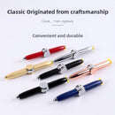 Multi-functional fingertip stress-relieving spherical gyroscope pen with light