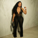 Women's Halterneck Lace Jumpsuit