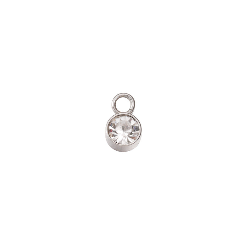 Stainless Steel Birthstone Pendant