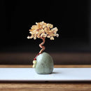 Natural Citrine Wealth Tree Decoration for Home Office