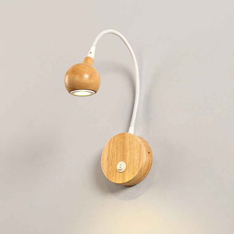 Bedroom Bedside Wall Stair Aisle Log Lamp