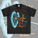 Retro Travis Scott Hip Hop Cartoon Printed Cotton T-Shirt