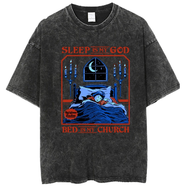 Washed and distressed T-shirt