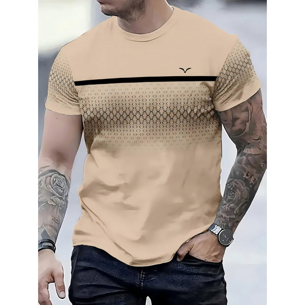 3D digital printed men's T-shirt