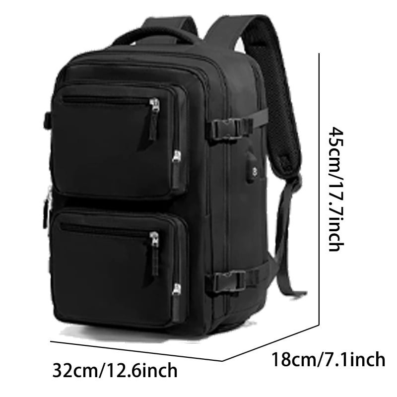 Simple backpacks for men and women, large-capacity business computer bags, multi-functional travel luggage and schoolbags