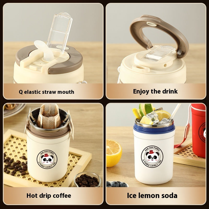 Portable Good-looking Straw Office Coffee Cup