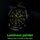 Fully automatic quartz wristwatch with calendar and luminous function