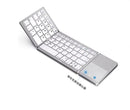 Mini teclado inalámbrico Bluetooth de tres pliegues Teclado inalámbrico Bluetooth plegable con panel táctil BO33 teclado recargable