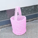 Women Beaded Handbag Colorful Summer Beach bags Summer Casual Bucket